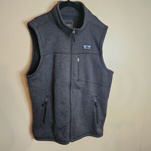 Simply Southern Men's XL Charcoal Gray Fleece Vest